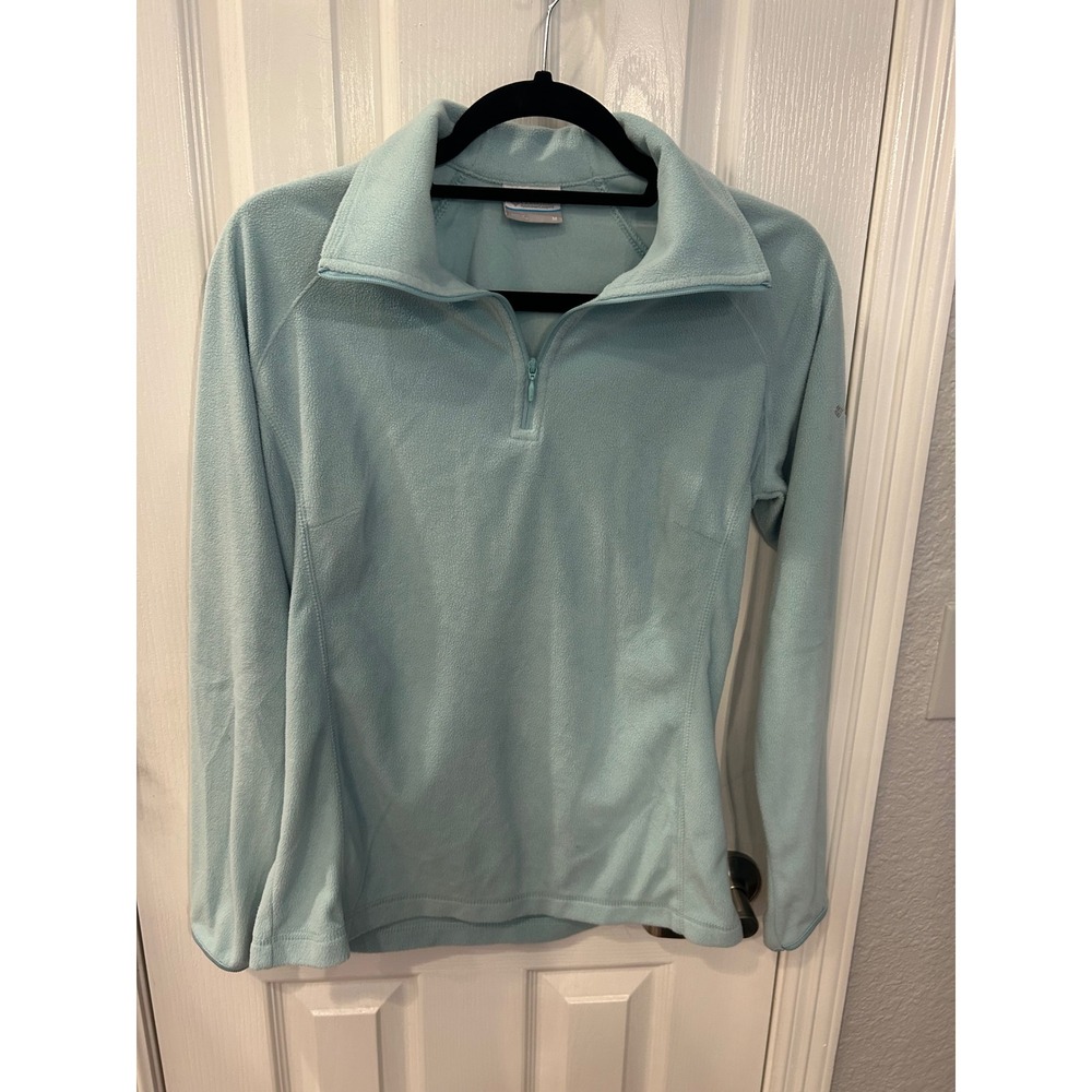 Columbia Glacial IV Fleece Pullover Blue 1/4 Zip Mock Neck XL6624 Activewear